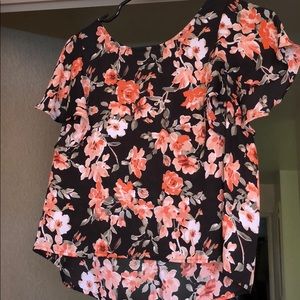Floral print blouse fall based